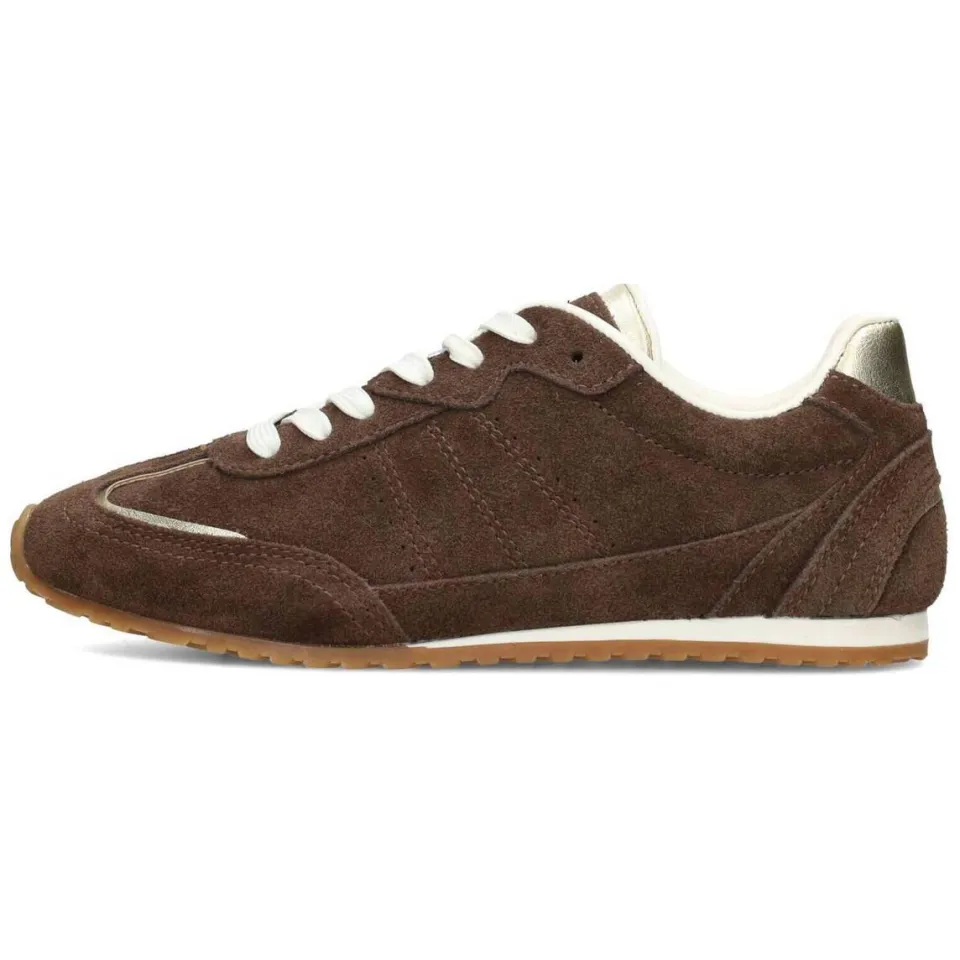 Poelman Tiffy suède sneakers donkerbruin, foto 2