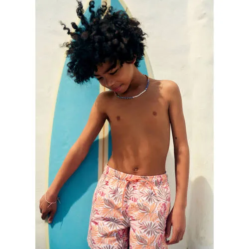 Mango Kids zwemshort oranje/roze/grijs, foto 3