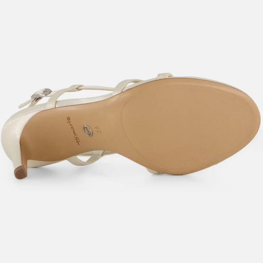 Tamaris sandalen met hak wit, foto 5