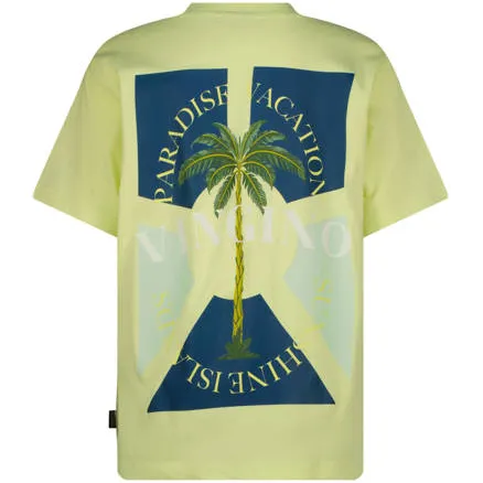 Vingino T-shirt met backprint geel, foto 3