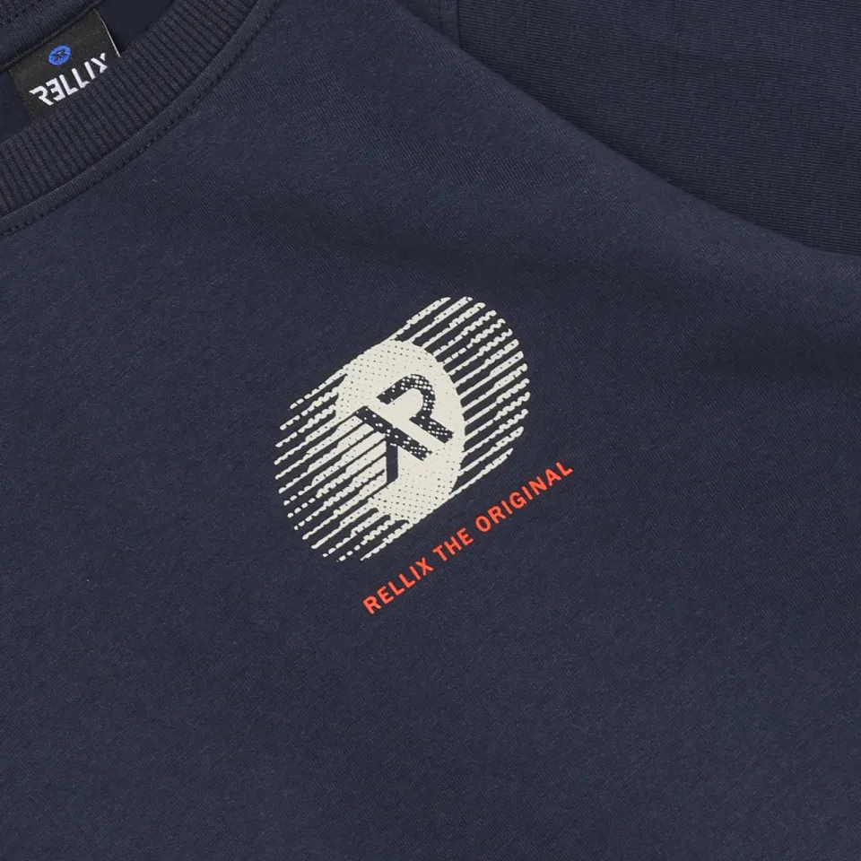 Rellix T-shirt met backprint donkerblauw, foto 8
