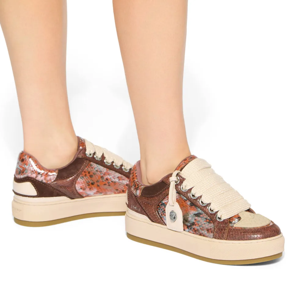 Kurt Geiger Tag leren sneakers - bruin, foto 6