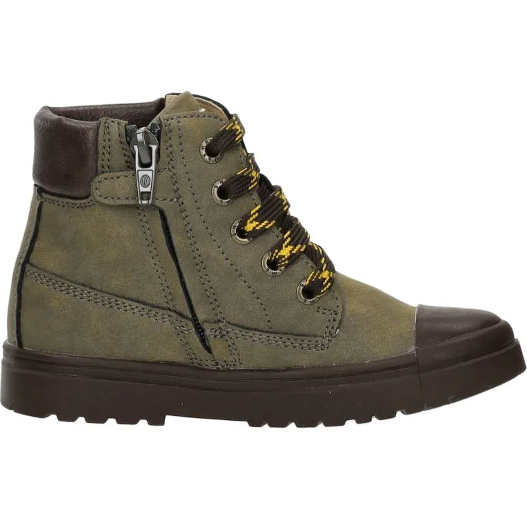 Shoesme hoge veterschoenen groen