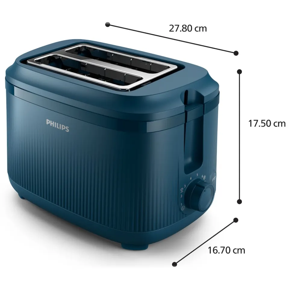 Philips HD2511/70 broodrooster blauw, foto 2