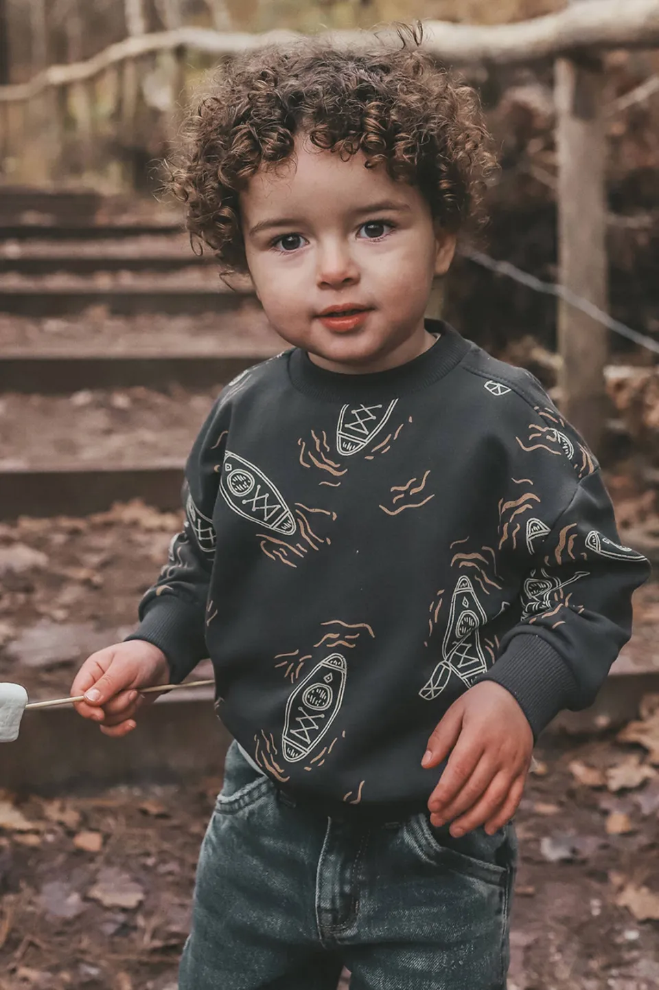 Your Wishes sweater grijs