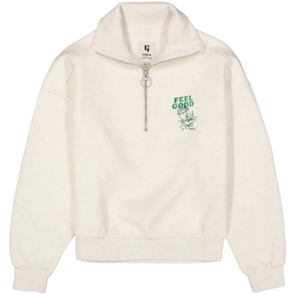 Garcia oversized sweater met tekst - beige, foto 3