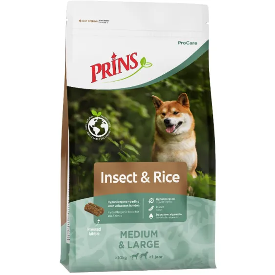 Prins ProCare Hypoallergeen Insect & Rijst hondenvoer droog, foto 3