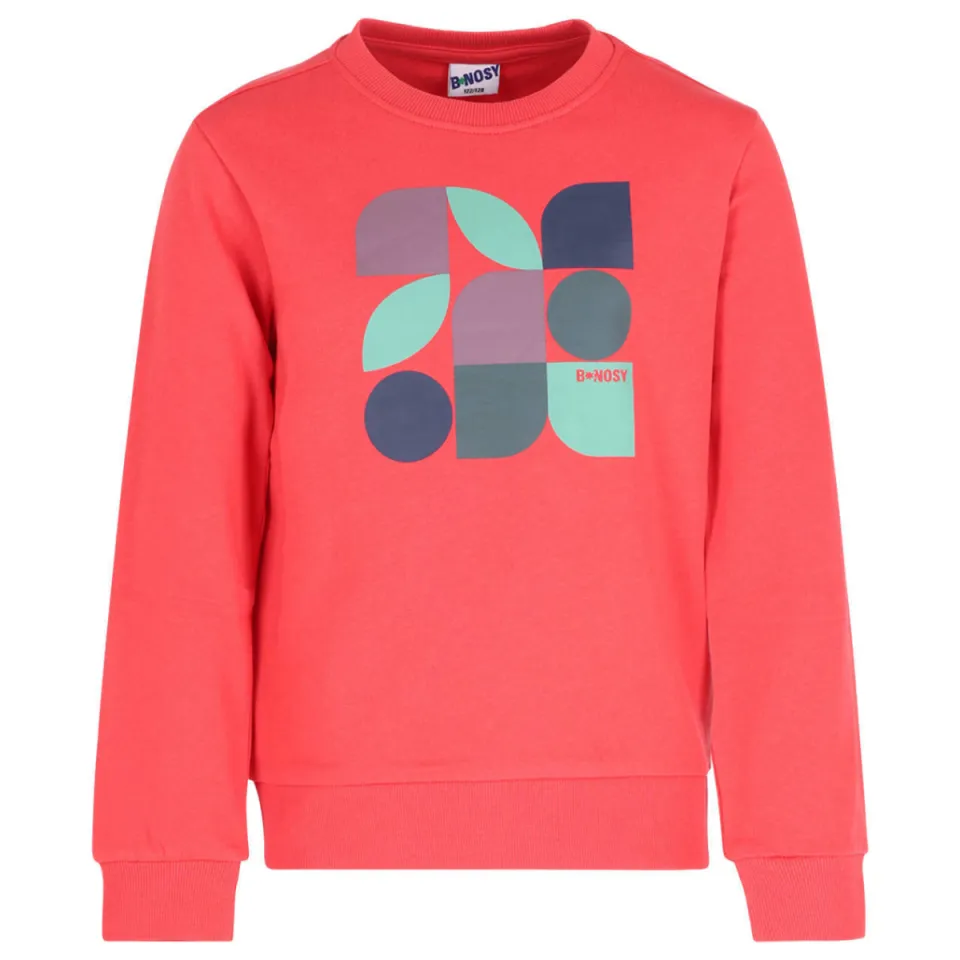B.Nosy rechtvallende sweater met print - rood, foto 2