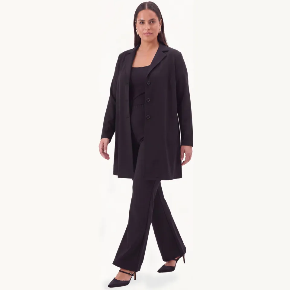 Yoek Tregging broek zwart