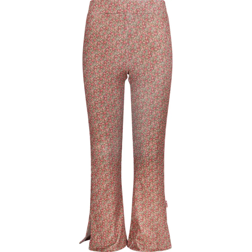 B.Nosy gebloemde flared broek bruin/roze, foto 2