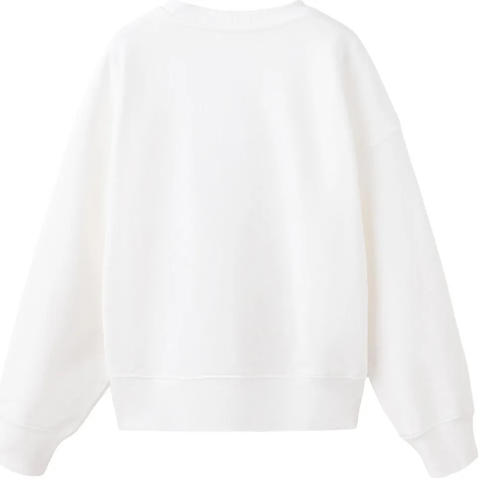 Mango Kids katoenen sweater met print - wit, foto 2