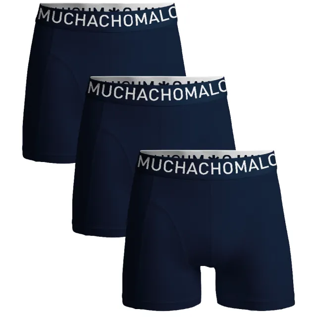 Muchachomalo Heren 3-pack Boxershorts Microfiber Blauw