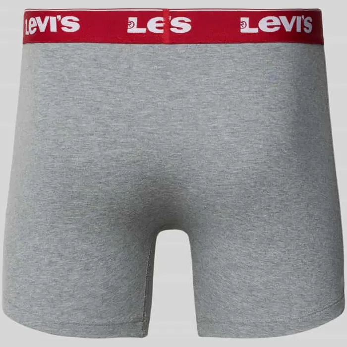 Levi's Boxershort met band met label in een set van 3 stuks zwart, foto 2