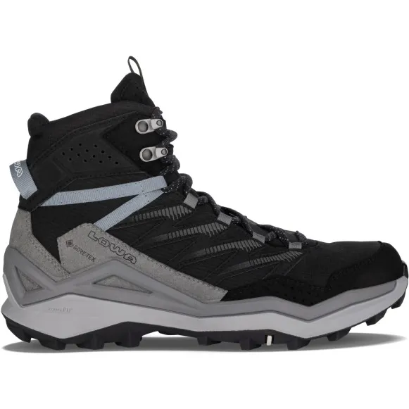 Lowa Women's Maddox Pro GTX Mid - Wandelschoenen - Wide, zwart/grijs