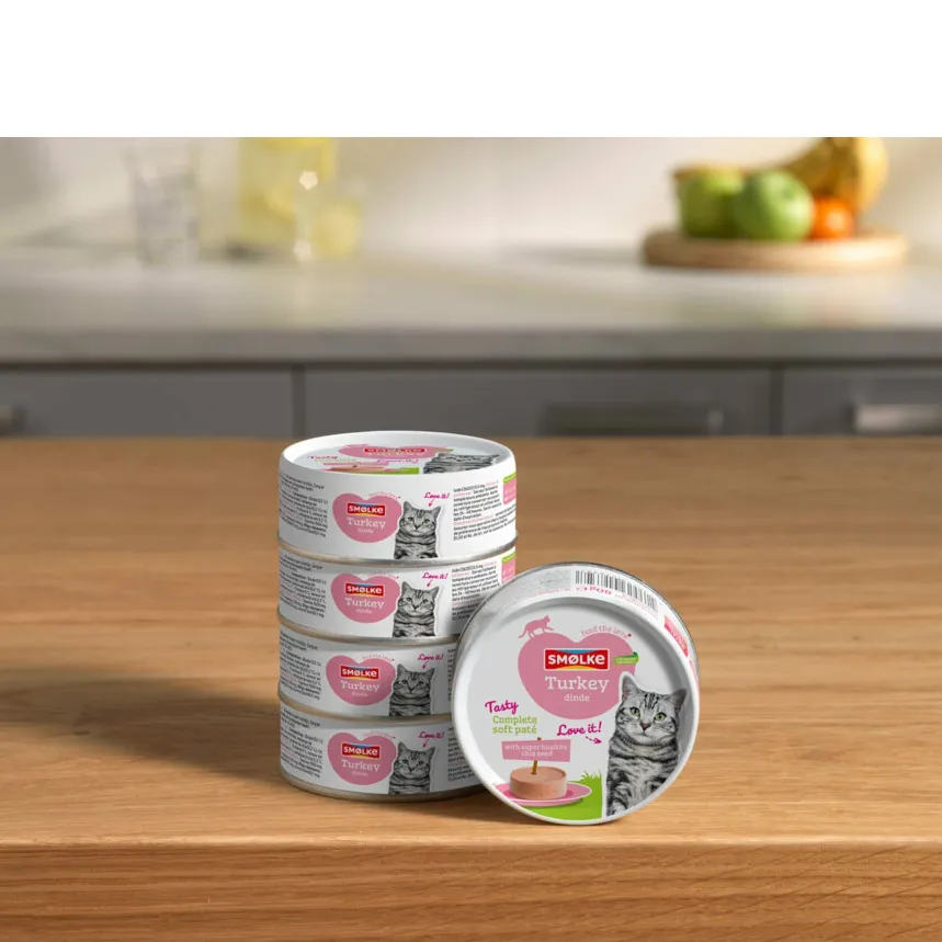 Smolke Soft Paté kalkoen kattenvoer nat, foto 3