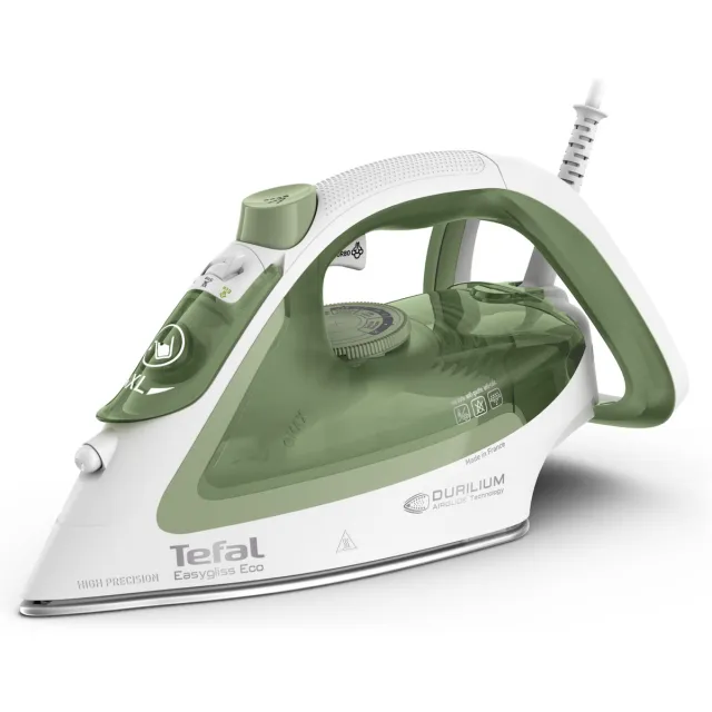 Tefal FV5781 EasyGliss Eco stoomstrijkijzer groen Wit