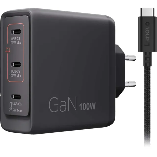 Lenovo Multi-port Usb C 100W GaN Oplader