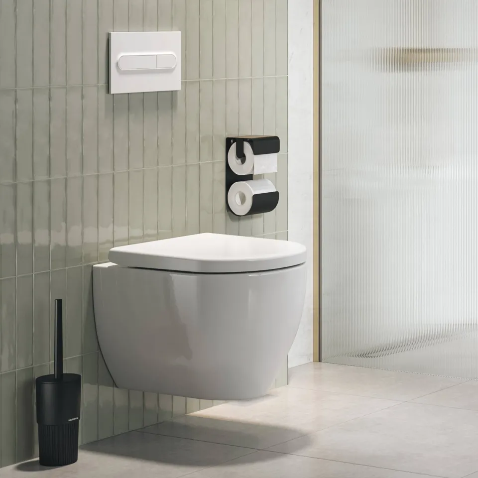 Sealskin Brix dubbele toiletrolhouder zwart, foto 7