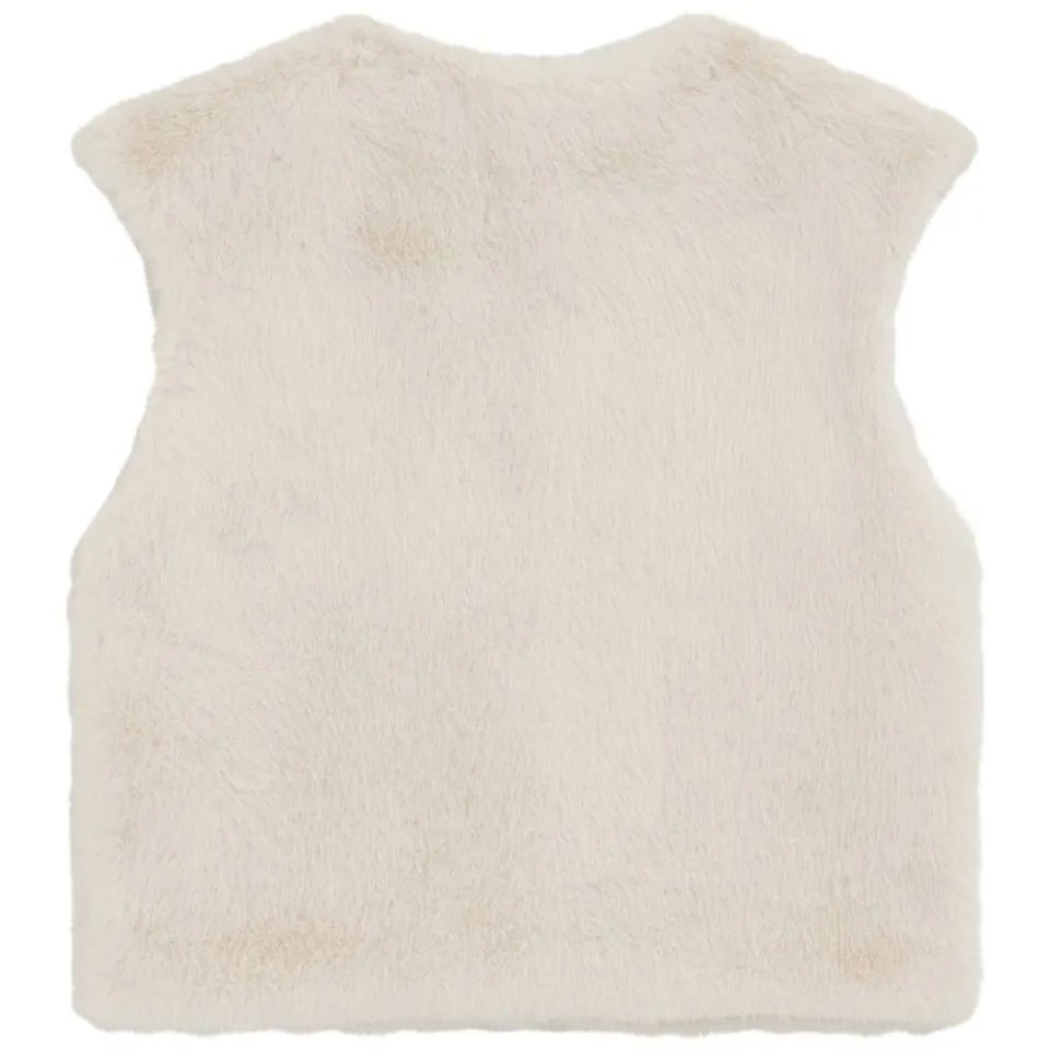 WE Fashion imitatiebont gilet - ecru, foto 4