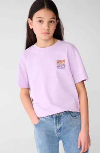 Shoeby T-shirt met backprint lila, foto 5