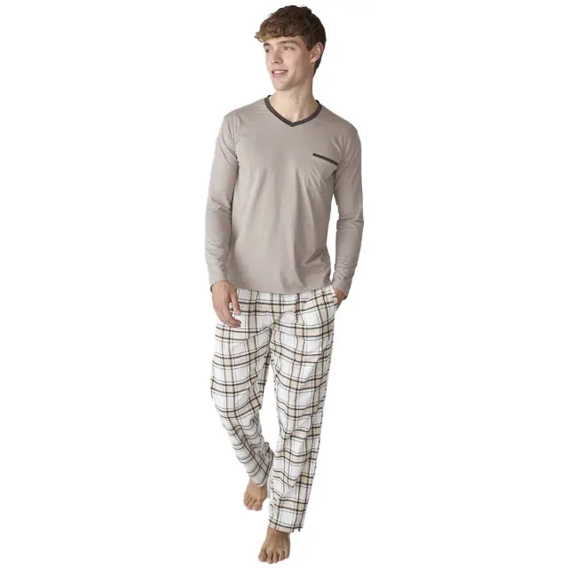 J&J Brothers JJB18 pyjamaset Bruin