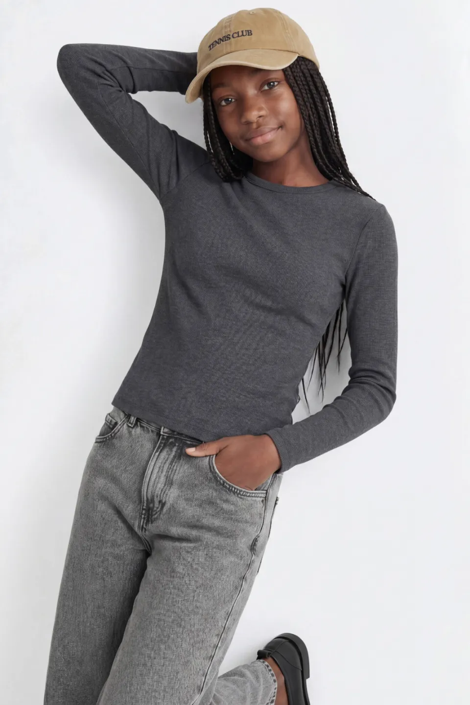JJXX GIRL JXTOKYO wide leg jeans - grijs, foto 4