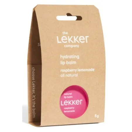 The Lekker Company Lekker Natural Raspberry Lemonade Lipbalsem