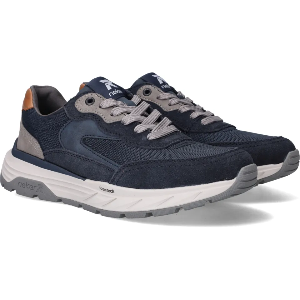 Rieker H-leest lage sneakers blauw, foto 3