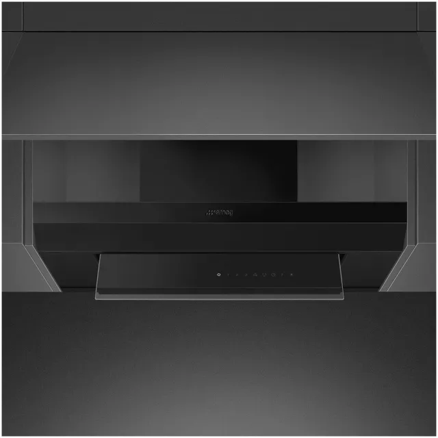 Smeg KSGT74BLV inbouw afzuigkap zwart
