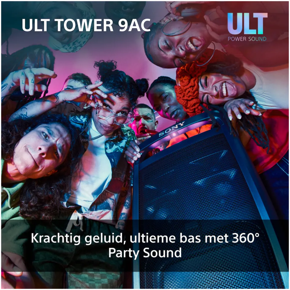 Sony ULT Tower 9 (AC) Bluetooth speaker Zwart, foto 3