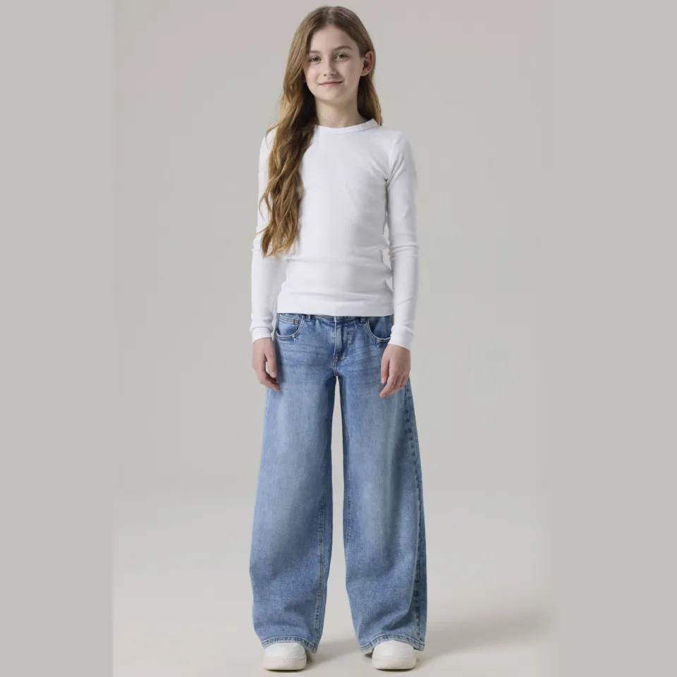 NAME IT KIDS NKFROSE wide leg jeans - blauw