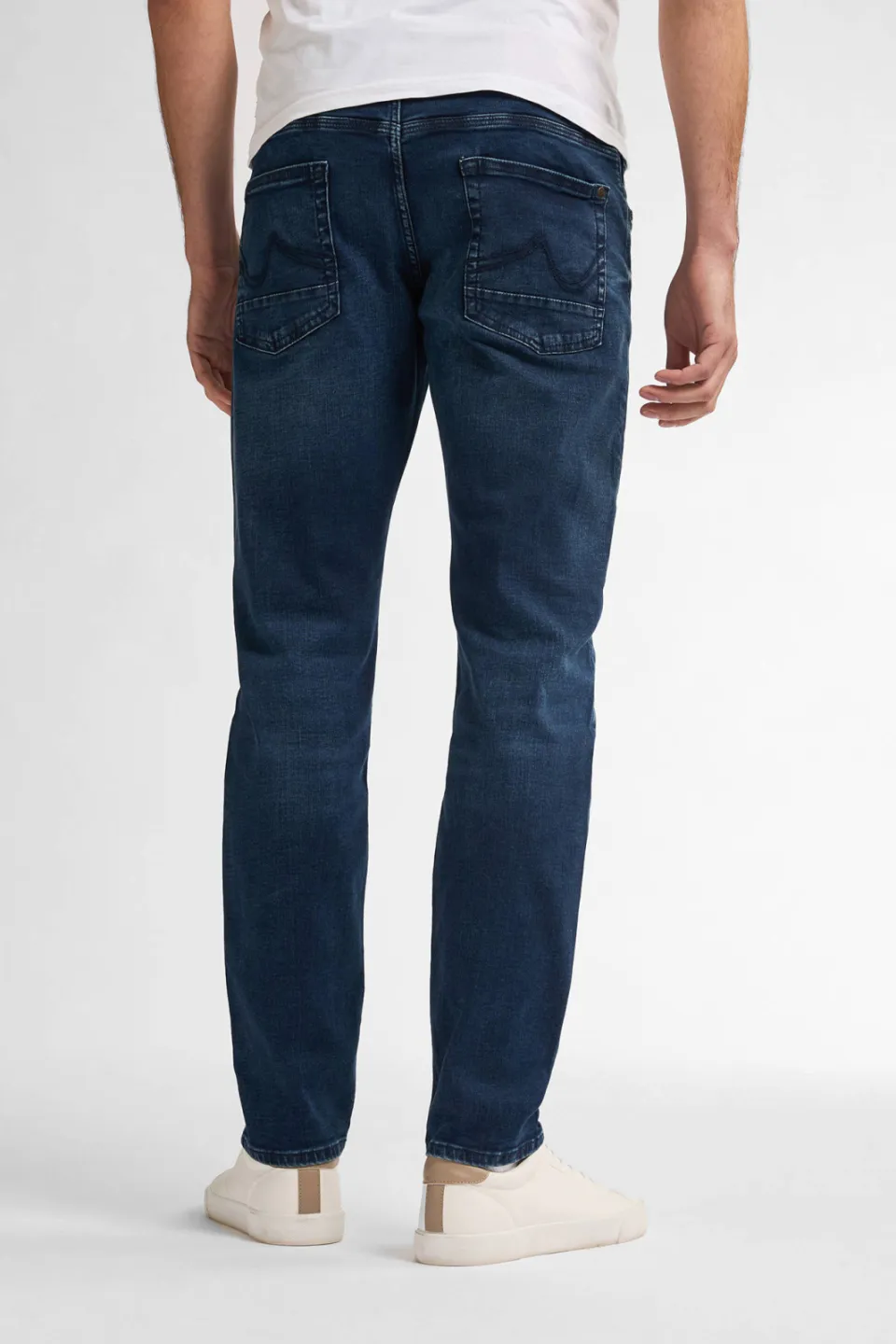 Petrol Industries slim fit jeans SEAHAM met riem cloudy sky donker gecoat, foto 5