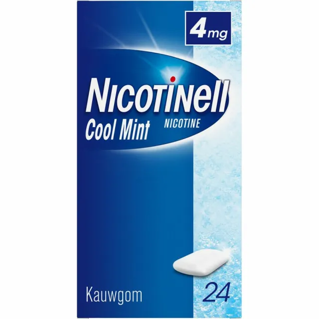 Nicotinell Kauwgom Cool Mint 4 mg 24 stuks