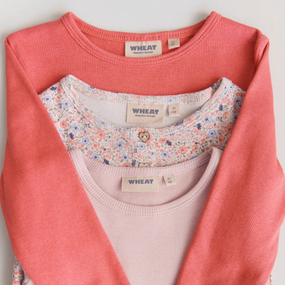 Wheat Elsie rechtvallende longsleeve koraalrood, foto 5