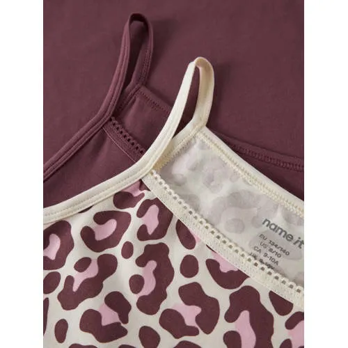 NAME IT kids hemd met panterprint donkerrood donkerrood/ecru, foto 5