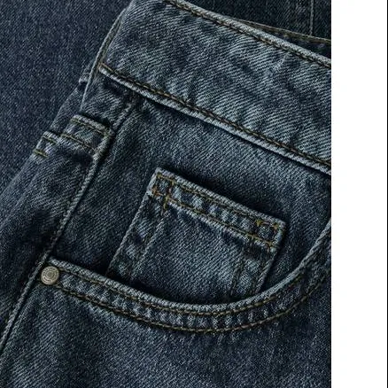 LMTD straight leg jeans - medium blue denim, foto 6