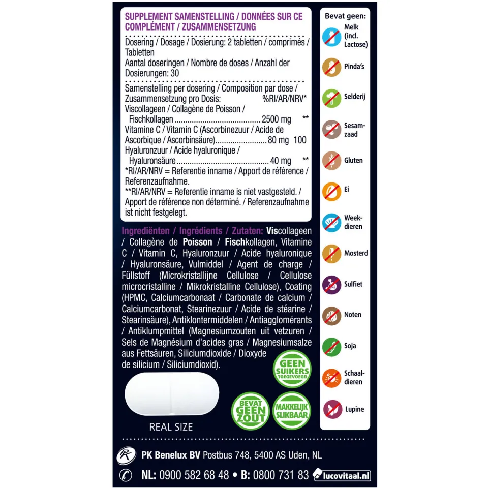 Lucovitaal Collageen Marine Pure 2500mg, foto 2