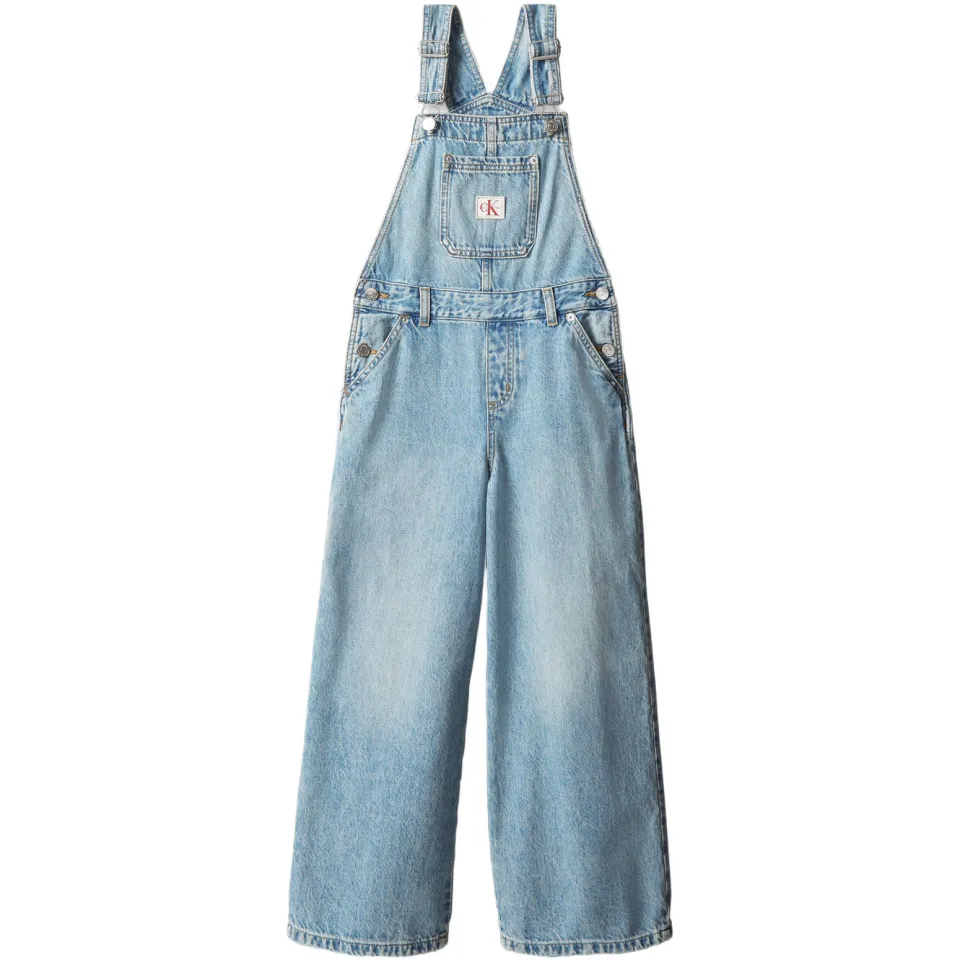 Calvin Klein denim tuinbroek medium blue, foto 2