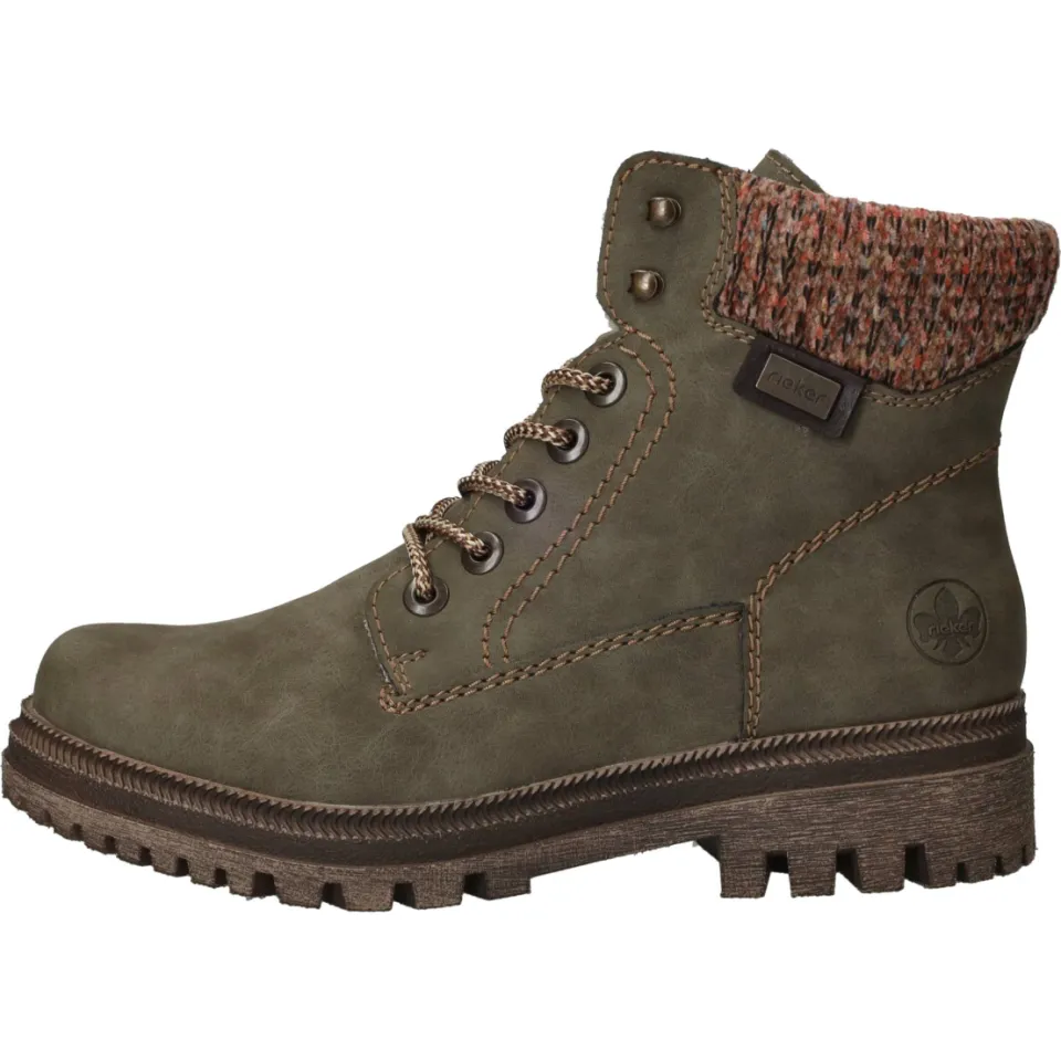 Rieker Veterboots Groen, foto 5
