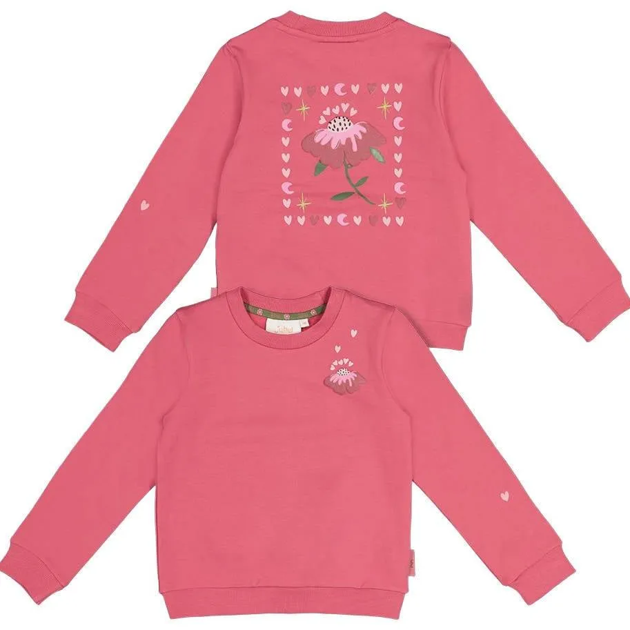 Jubel oversized sweater Moon Flowers roze, foto 3