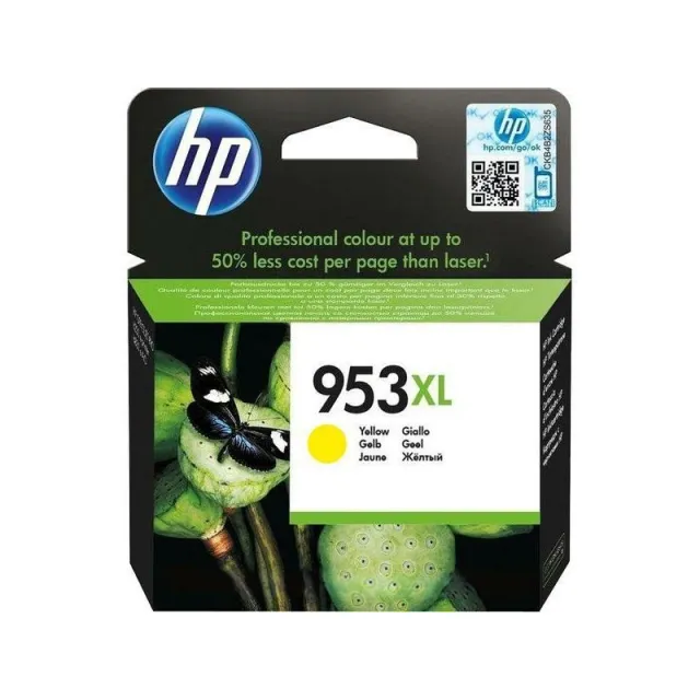 Hp 953XL (F6U18AE) Inktcartridge Geel Hoge capaciteit