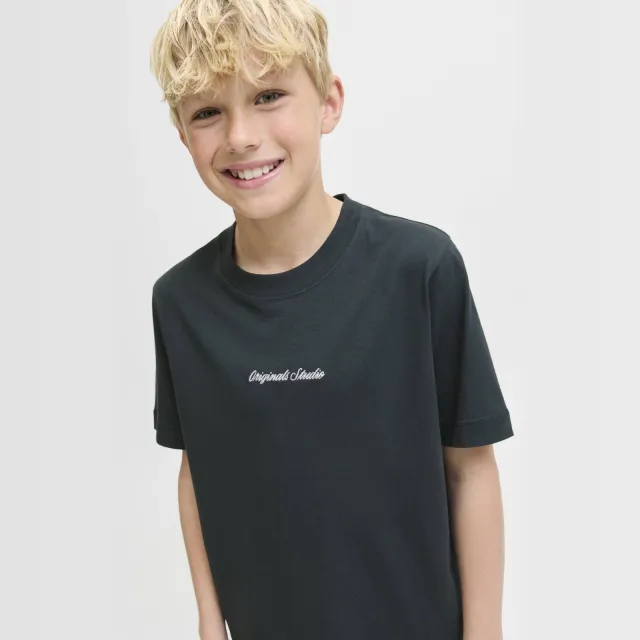 Jack & Jones Junior T-shirt donkergroen, foto 4