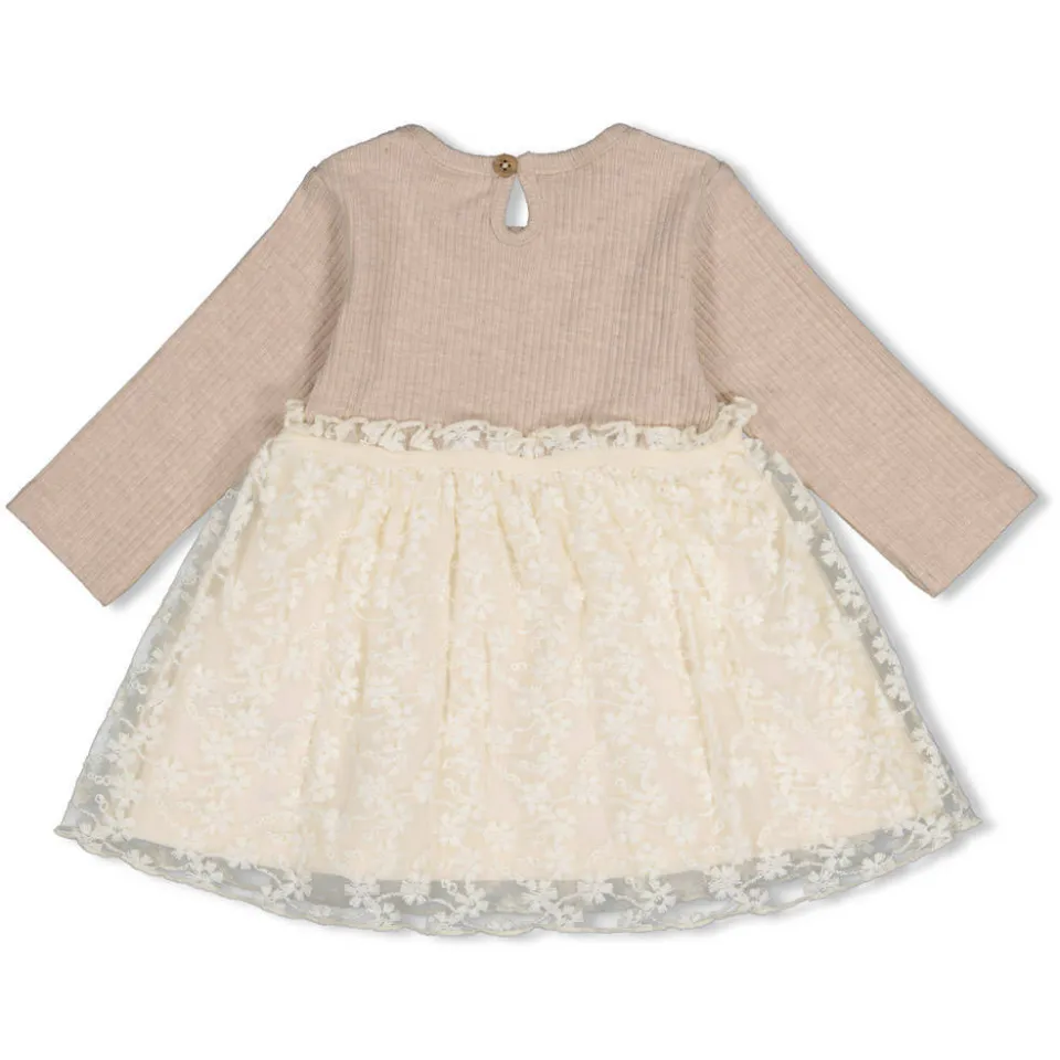 Feetje Dress to Impress jurk taupe/ecru, foto 3