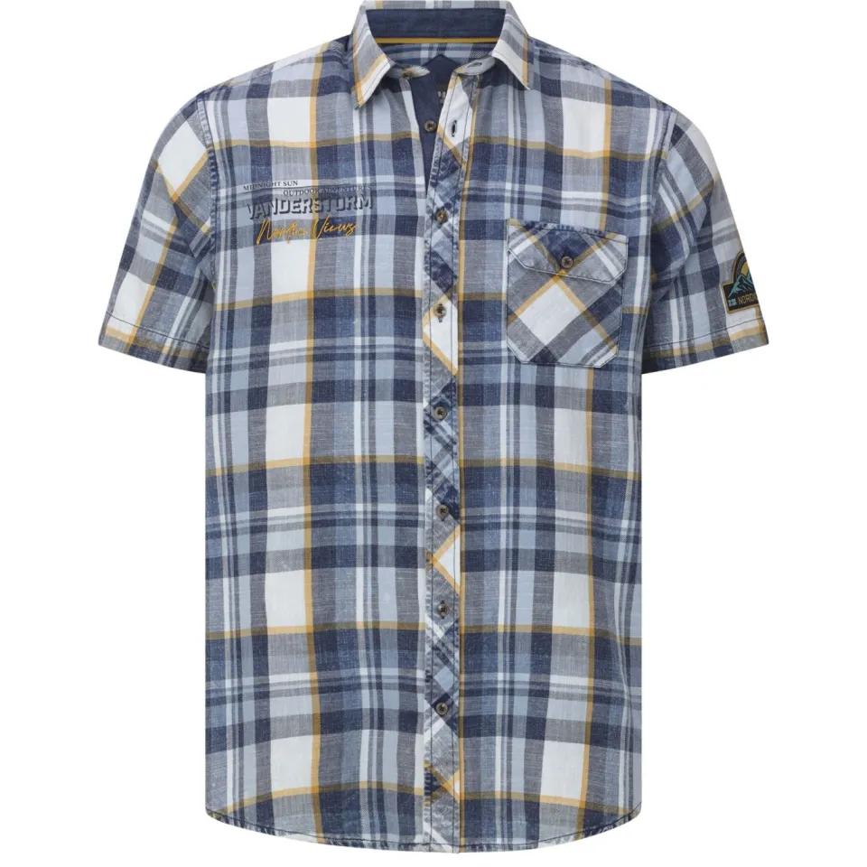 Jan Vanderstorm +FIT Collectie casual overhemd INGOLOF Plus blauw, foto 2
