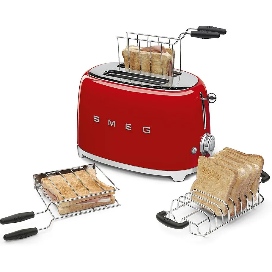Smeg TSF01RDEU broodrooster rood, foto 3