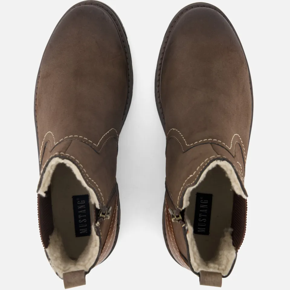 Mustang chelsea boots donkerbruin, foto 4