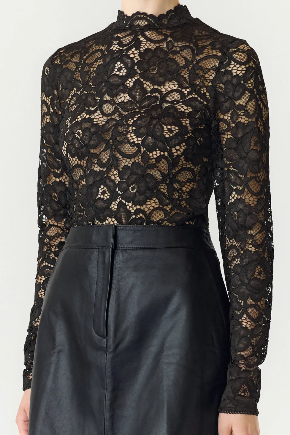 Yas Yaslacey lace top zwart, foto 7