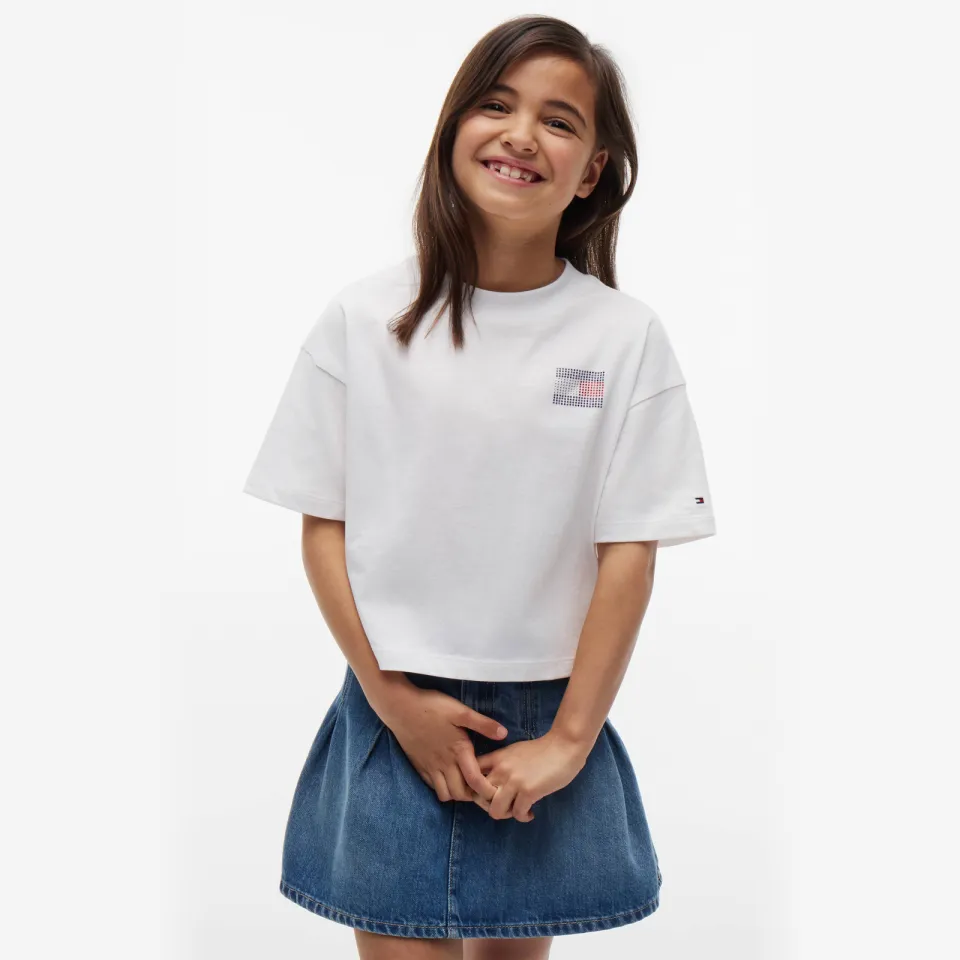 Tommy Hilfiger t-shirt met backprint wit, foto 6