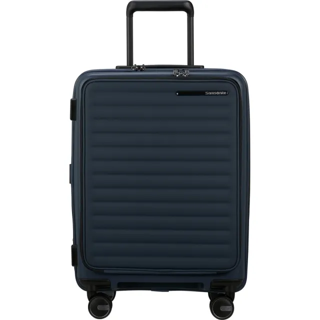 Samsonite trolley Restackd Easy Access 55 cm. Expandable donkerblauw