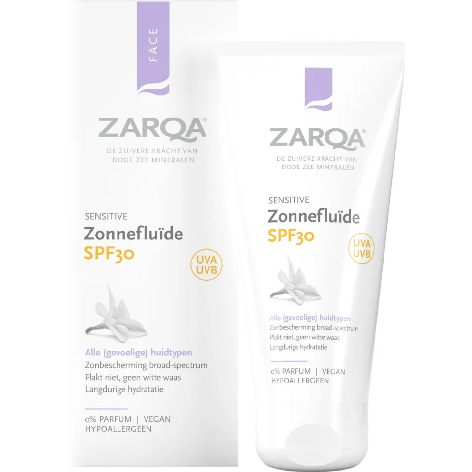 Zarqa Sensitive zonnefluïde SPF30, foto 3